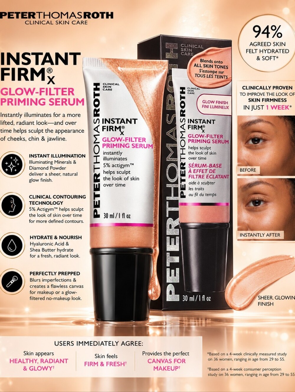 Peter Thomas Roth Instant FirmX Glow-Filter Priming Serum